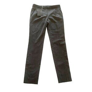 Balenciaga Gray 100% Wool Trousers Dress Pants Zip Hems Size 36 US Size 4 NWT